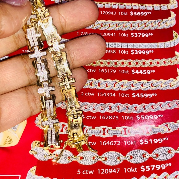 REAL DIAMOND 2ct genuine natural NOT CZ bracelet! - Picture 4 of 8